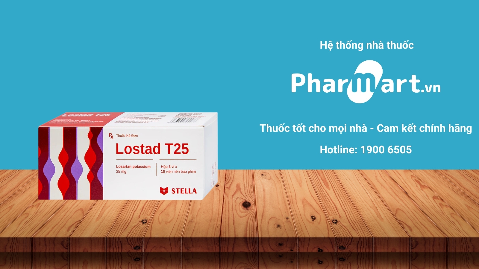 Mua ngay thuốc Lostad T25 chính hãng tại Pharmart.vn