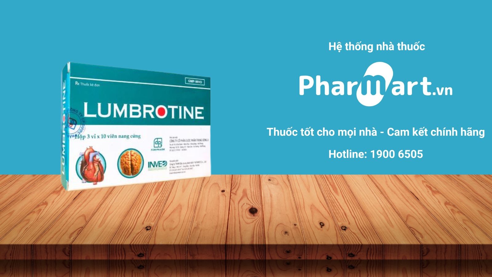 Mua ngay Lumbrotine chính hãng tại Pharmart.vn
