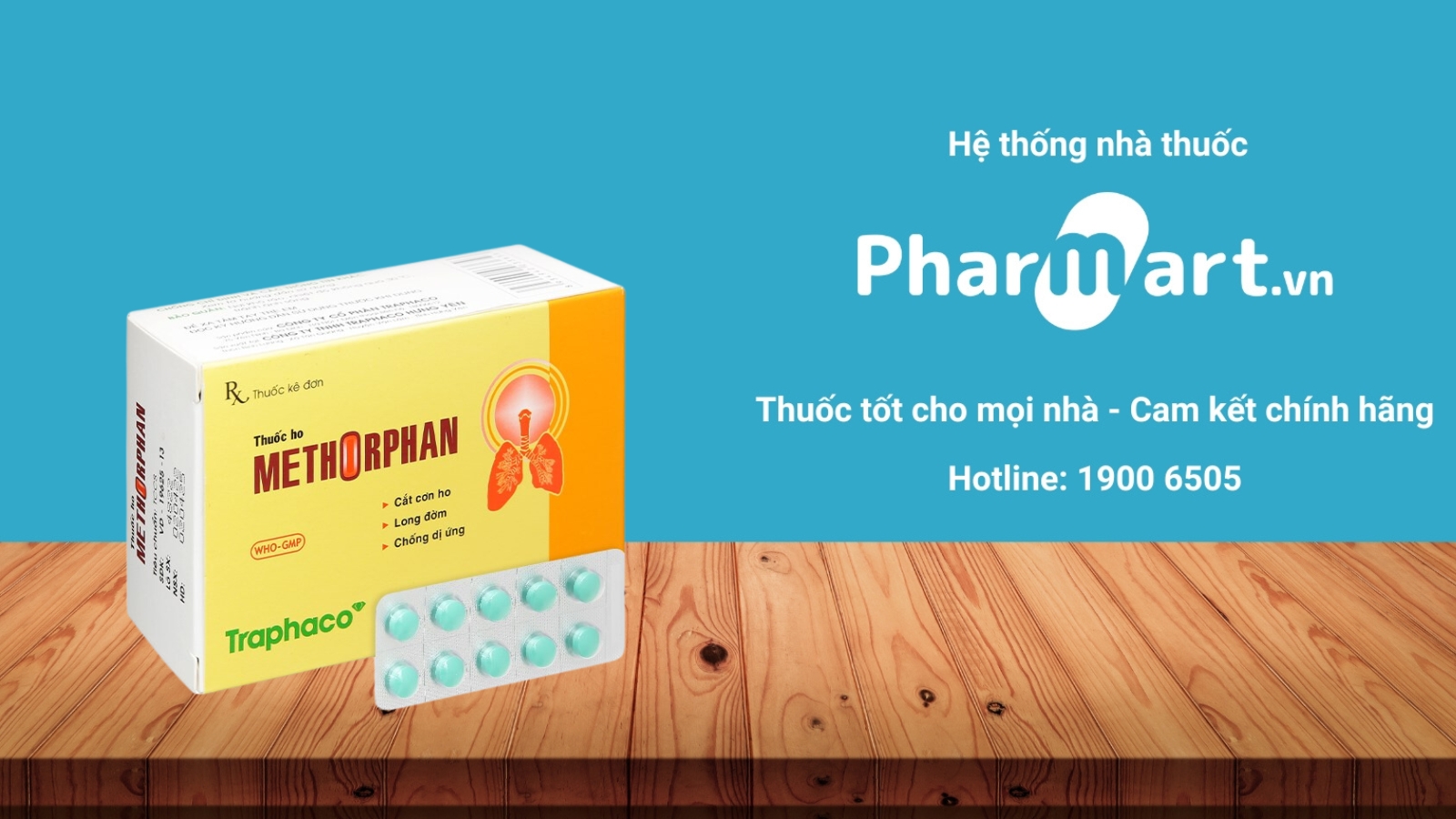 Mua ngay thuốc Methorphan dạng viên chính hãng tại Pharmart.vn