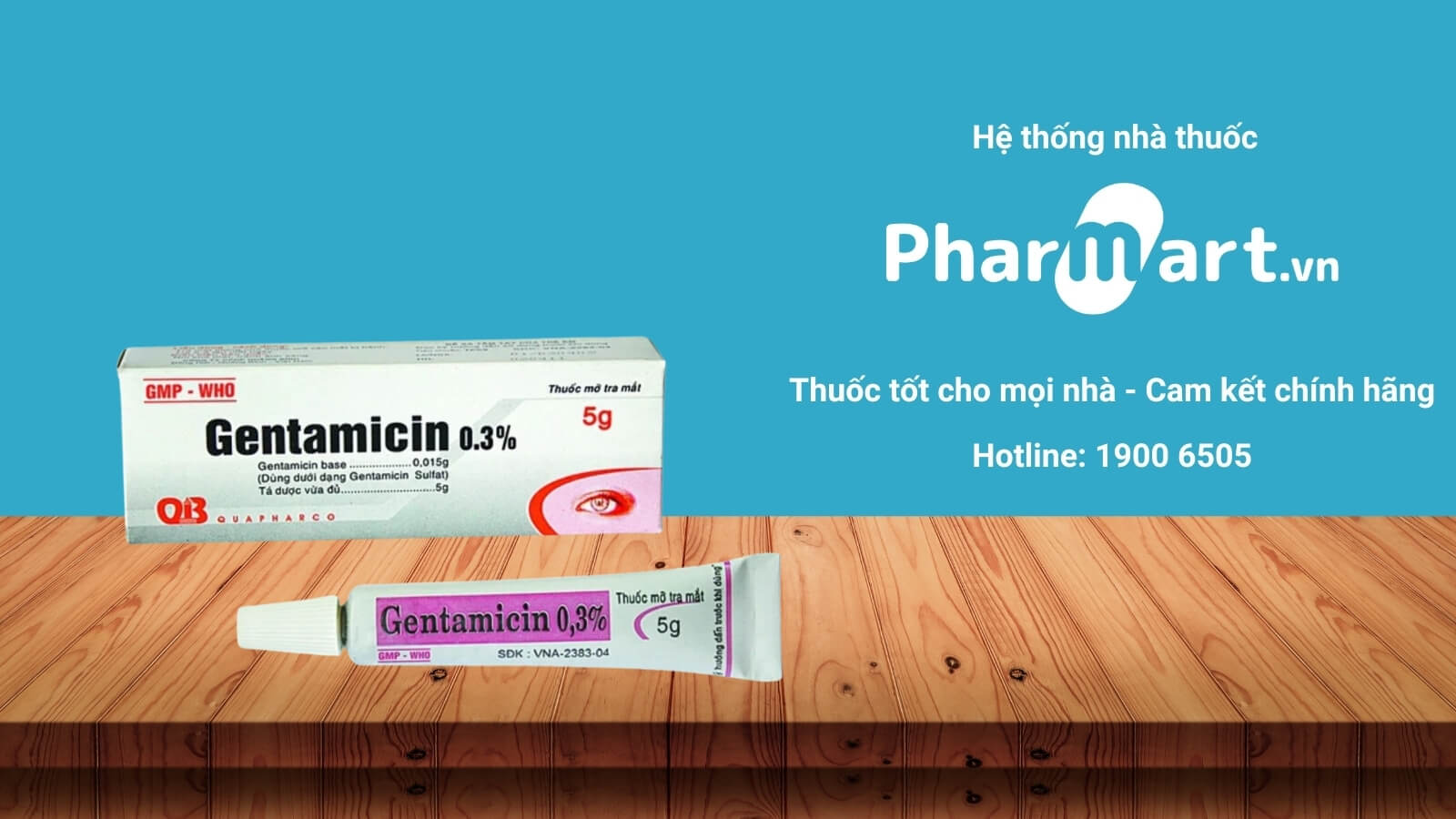 Mua thuốc Gentamicin 0,3% chính hãng tại Pharmart.vn