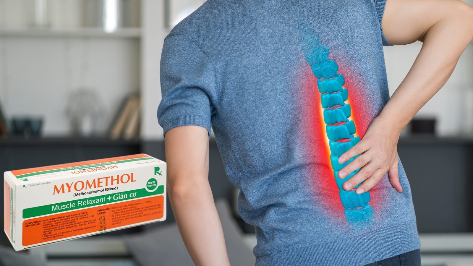 Methocarbamol có tác dụng giãn cơ, giảm đau cơ