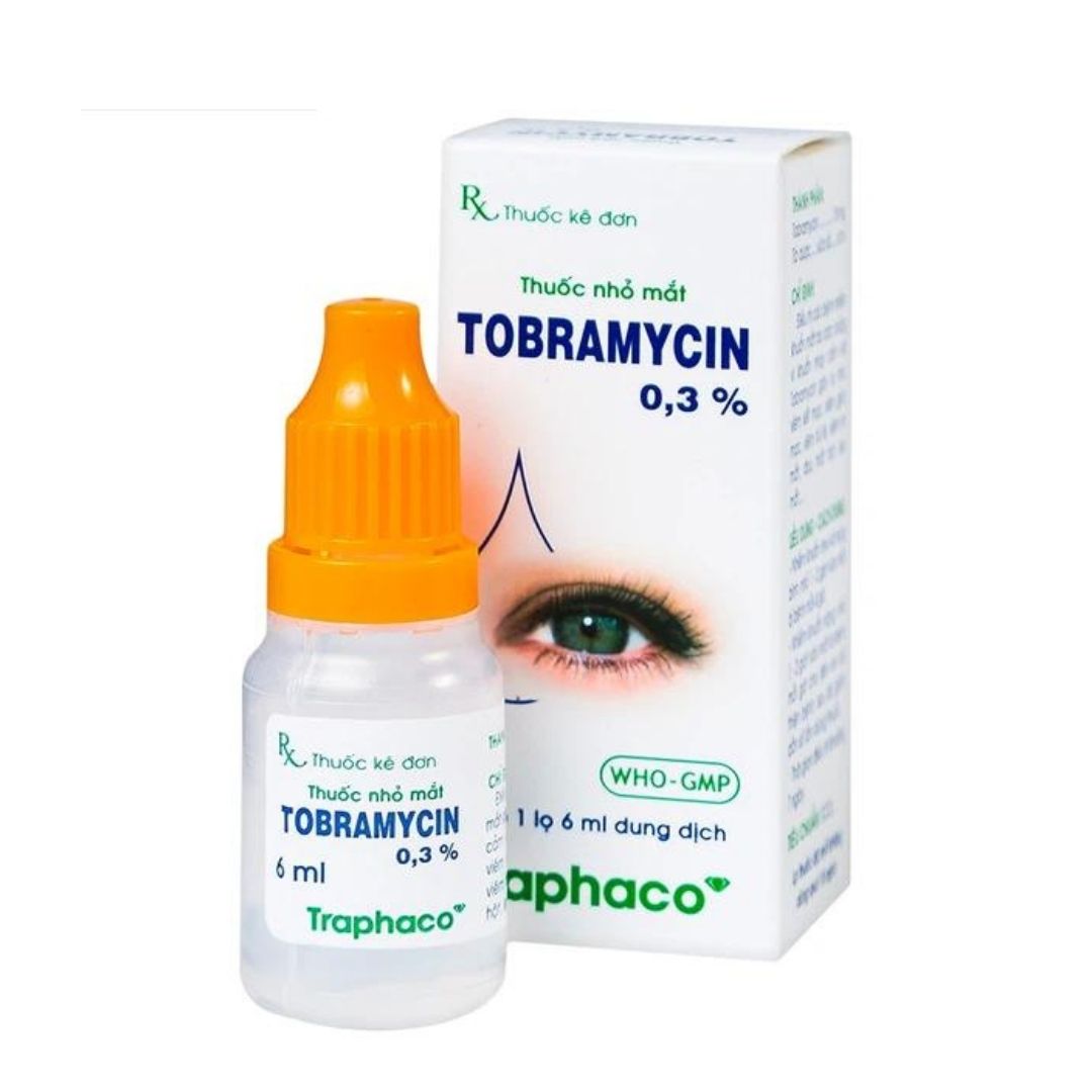 Thuốc nhỏ mắt Tobramycin 0,3% Trị Nhiễm Khuẩn Mắt 6Ml