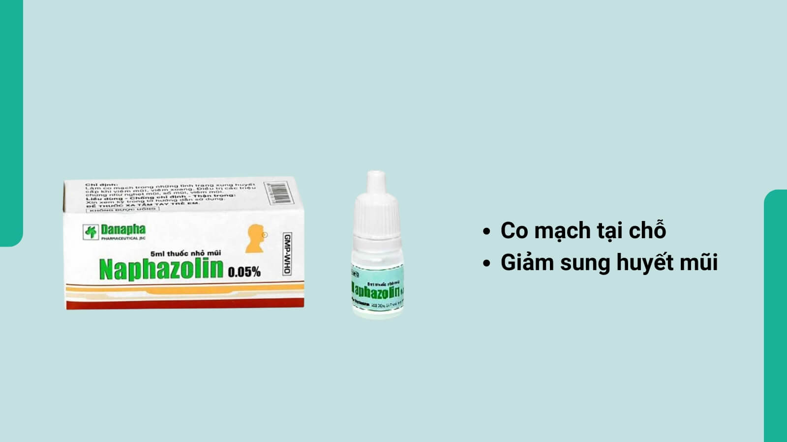 Naphazolin làm giảm tắc nghẽn mũi