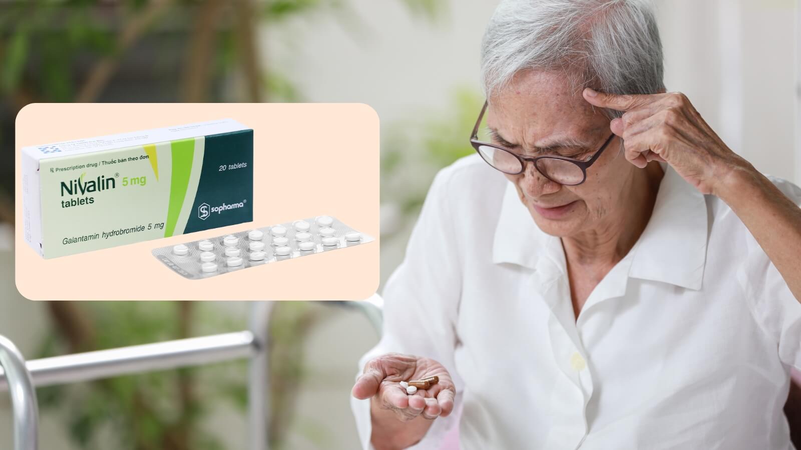 Thuốc Nivalin 5mg chứa Galantamin điều trị trong bệnh Alzheimer