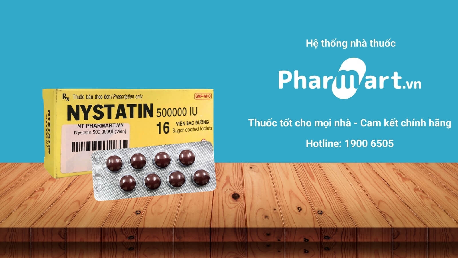 Mua Nystatin 500000 IU chính hãng tại Pharmart.vn