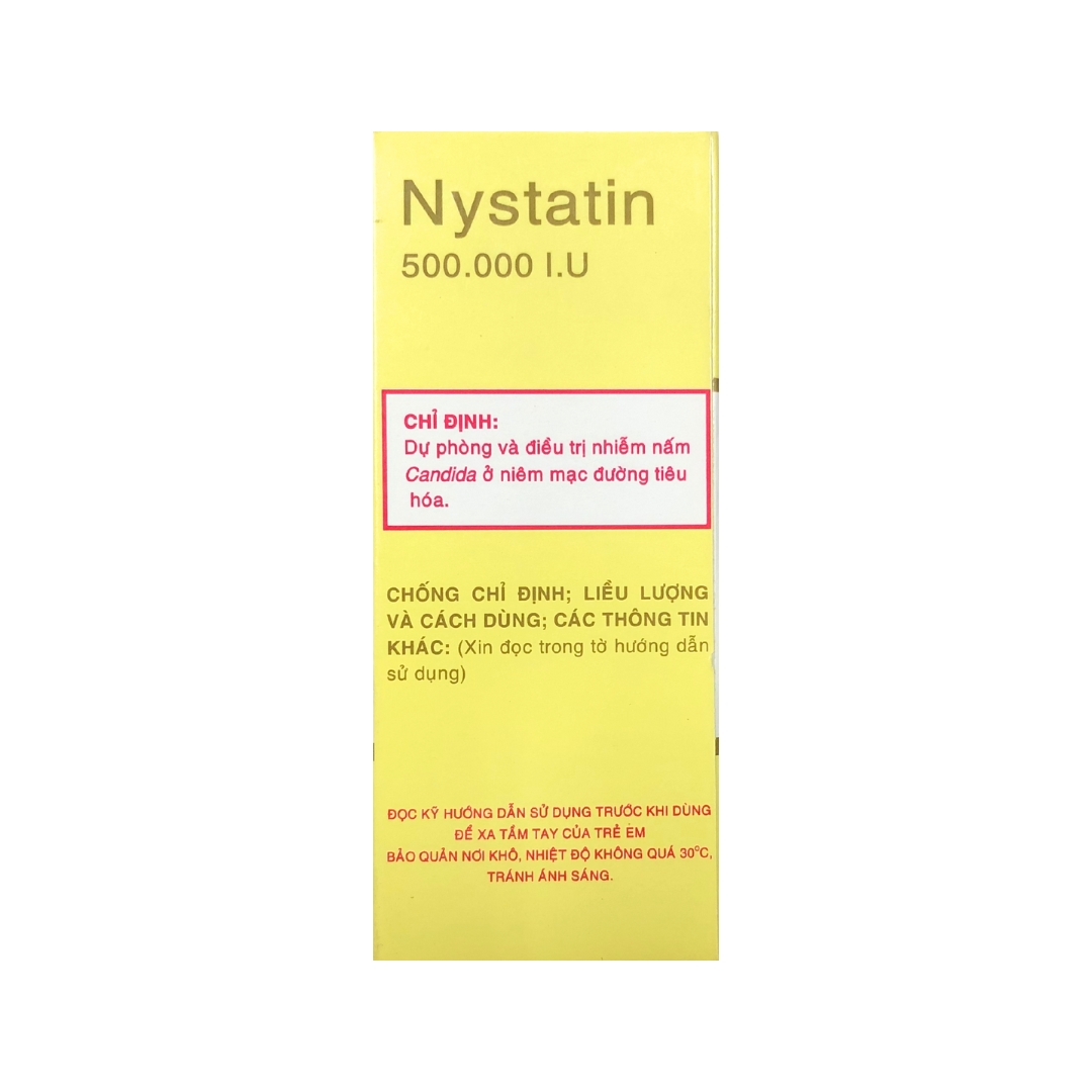 Thuốc Nystatin 500.000IU Vidipha Phòng và điều trị nấm Candida hộp 80 viên Pharmart.vn