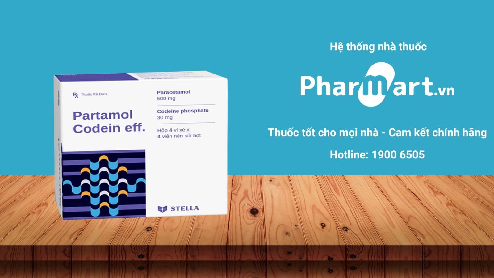 Mua thuốc Partamol Codein Eff chính hãng tại Pharmart.vn