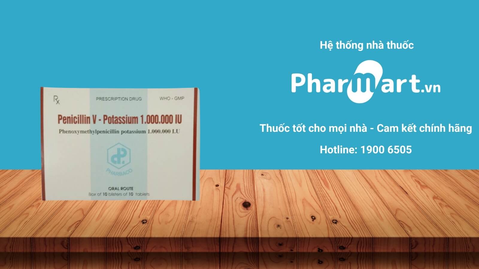 Mua ngay Penicilin V Kali 1M IU Pharbaco tại Pharmart.vn