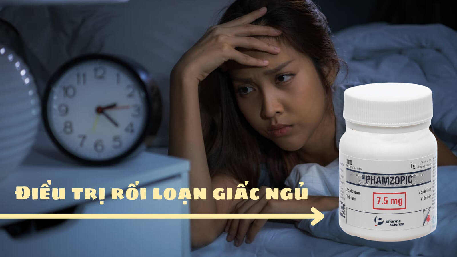 Phamzopic chứa Zopiclon - tác động lên hệ thần kinh trung ương