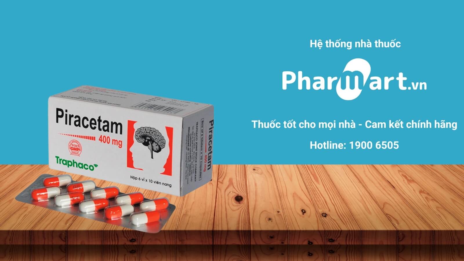 Mua Piracetam 400mg Traphaco chính hãng tại Pharmart.vn