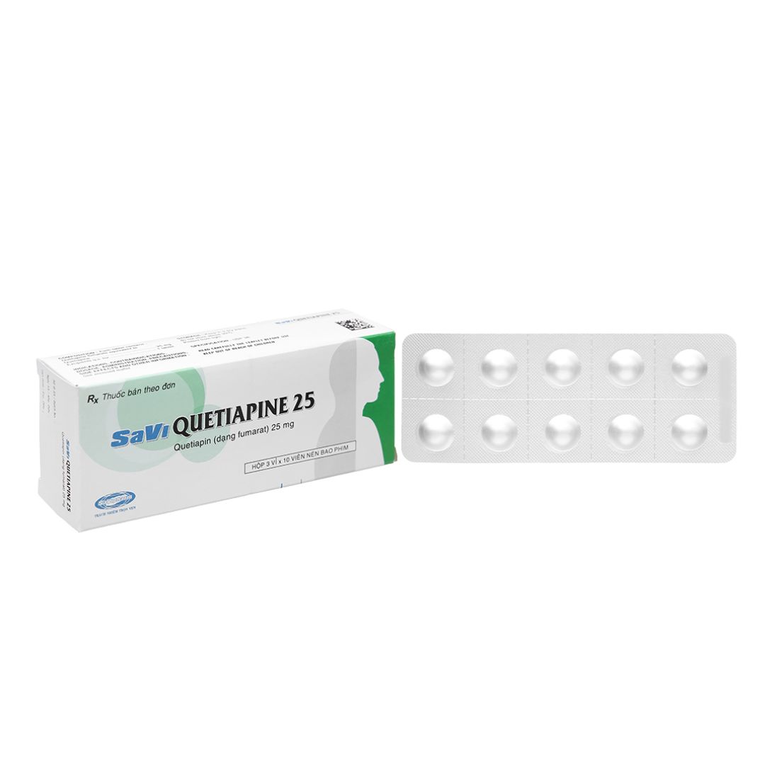 Thuốc Quetiapine 25mg Trị Tâm Thần Phân Liệt Pharmart.vn