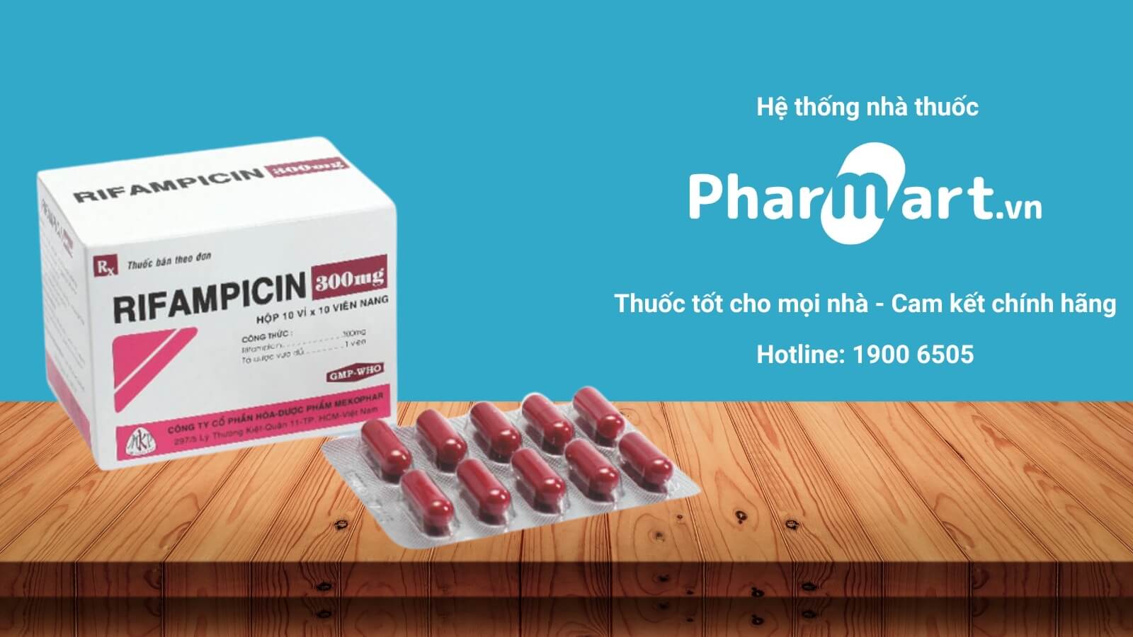 Mua thuốc rifampicin 300mg chính hãng tại Pharmart.vn