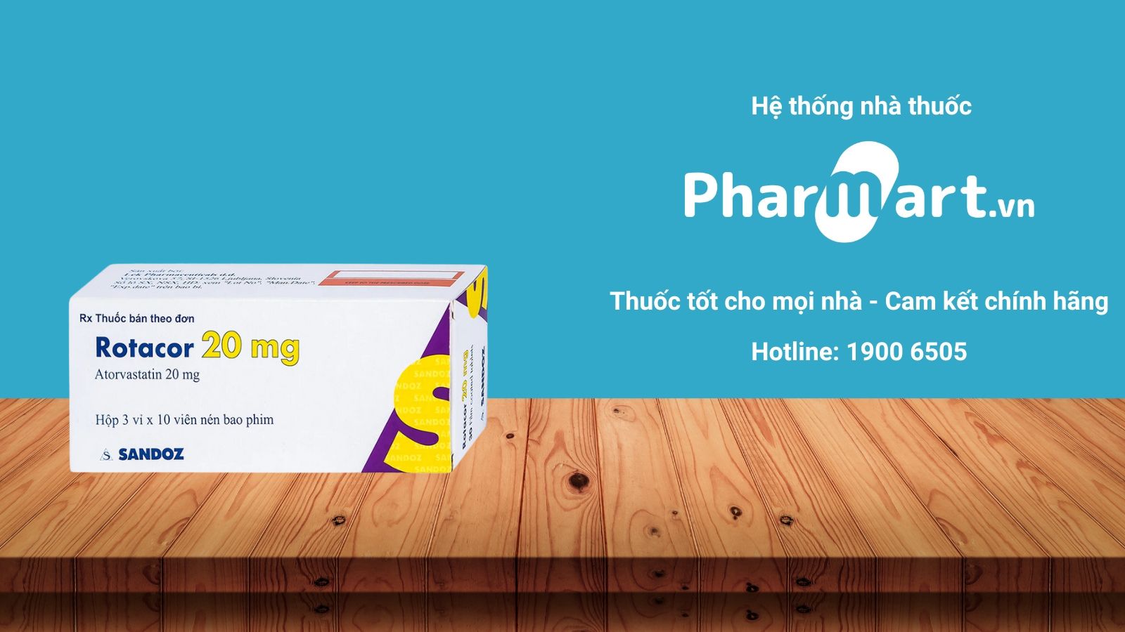 Mua ngay Rotacor 20mg tại Pharmart.vn