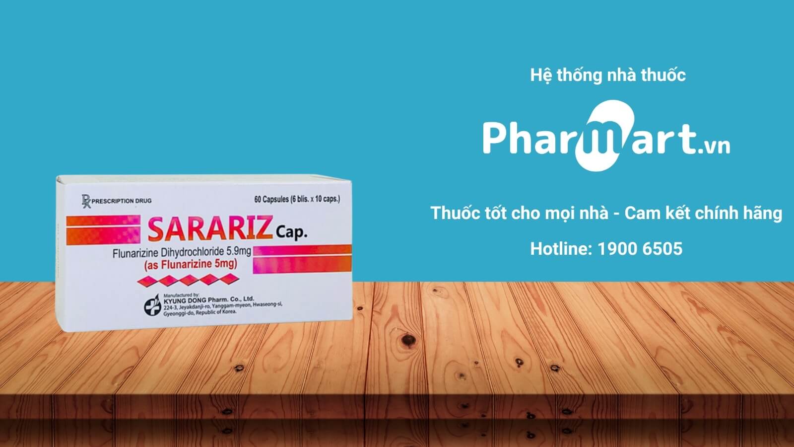 Mua Thuốc Sarariz Cap 5mg chính hãng tại Pharmart.vn