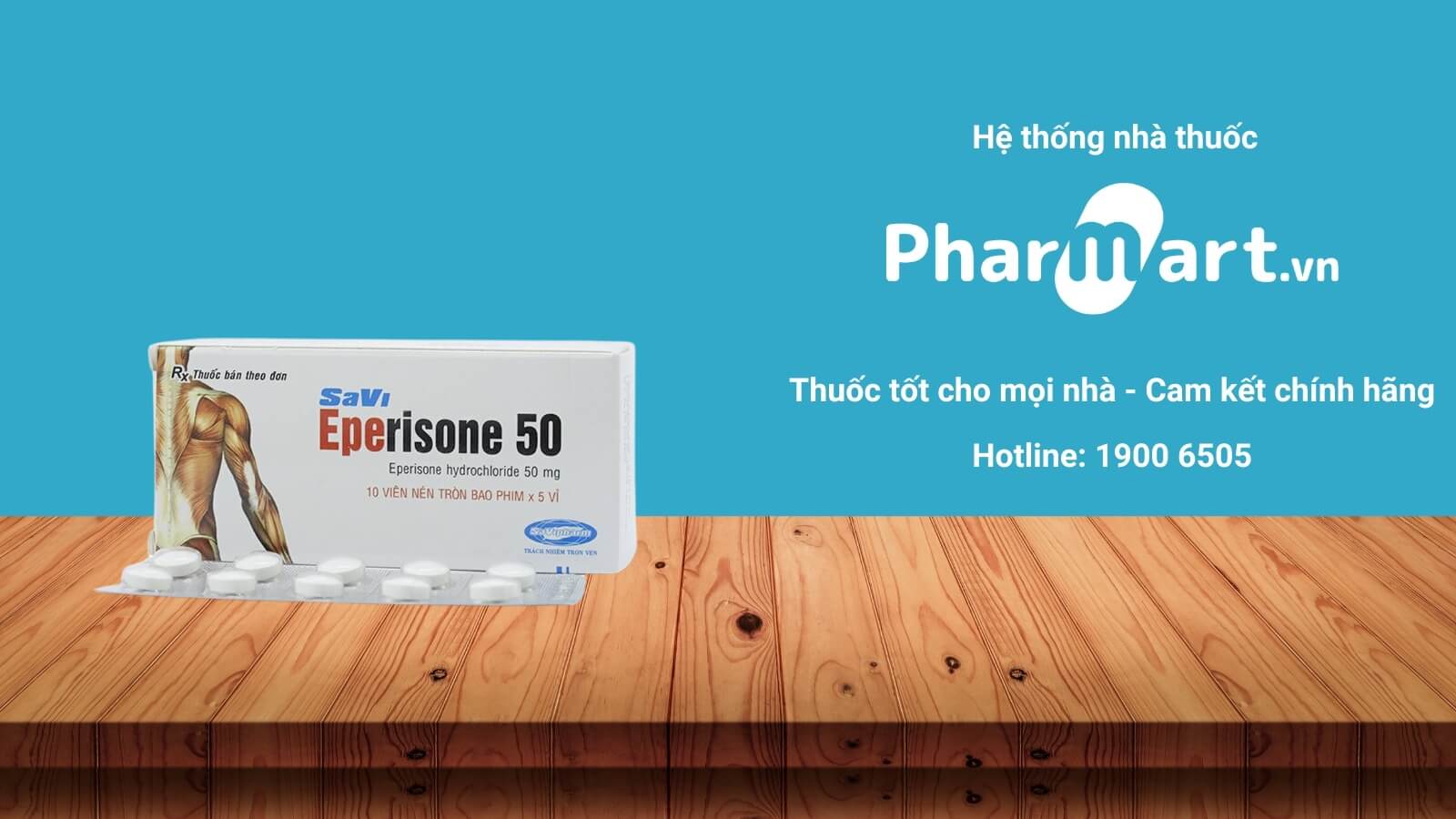 Mua Savi Eperisone 50mg chính hãng tại Pharmart.vn