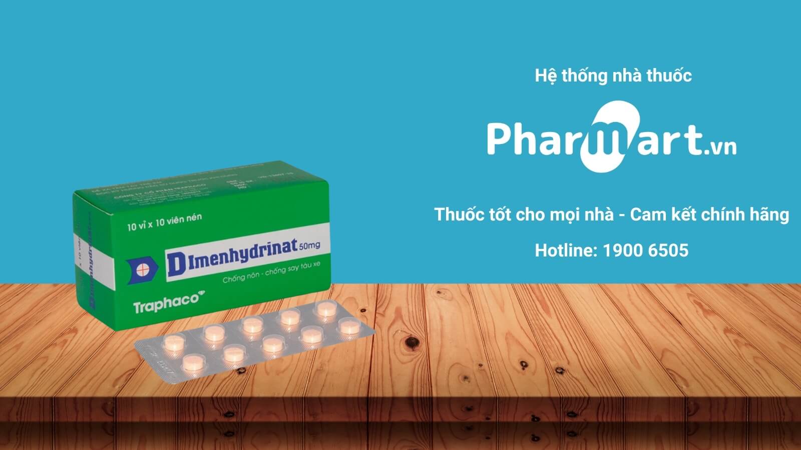 Mua Thuốc Dimenhydrinate Traphaco chính hãng tại Pharmart.vn