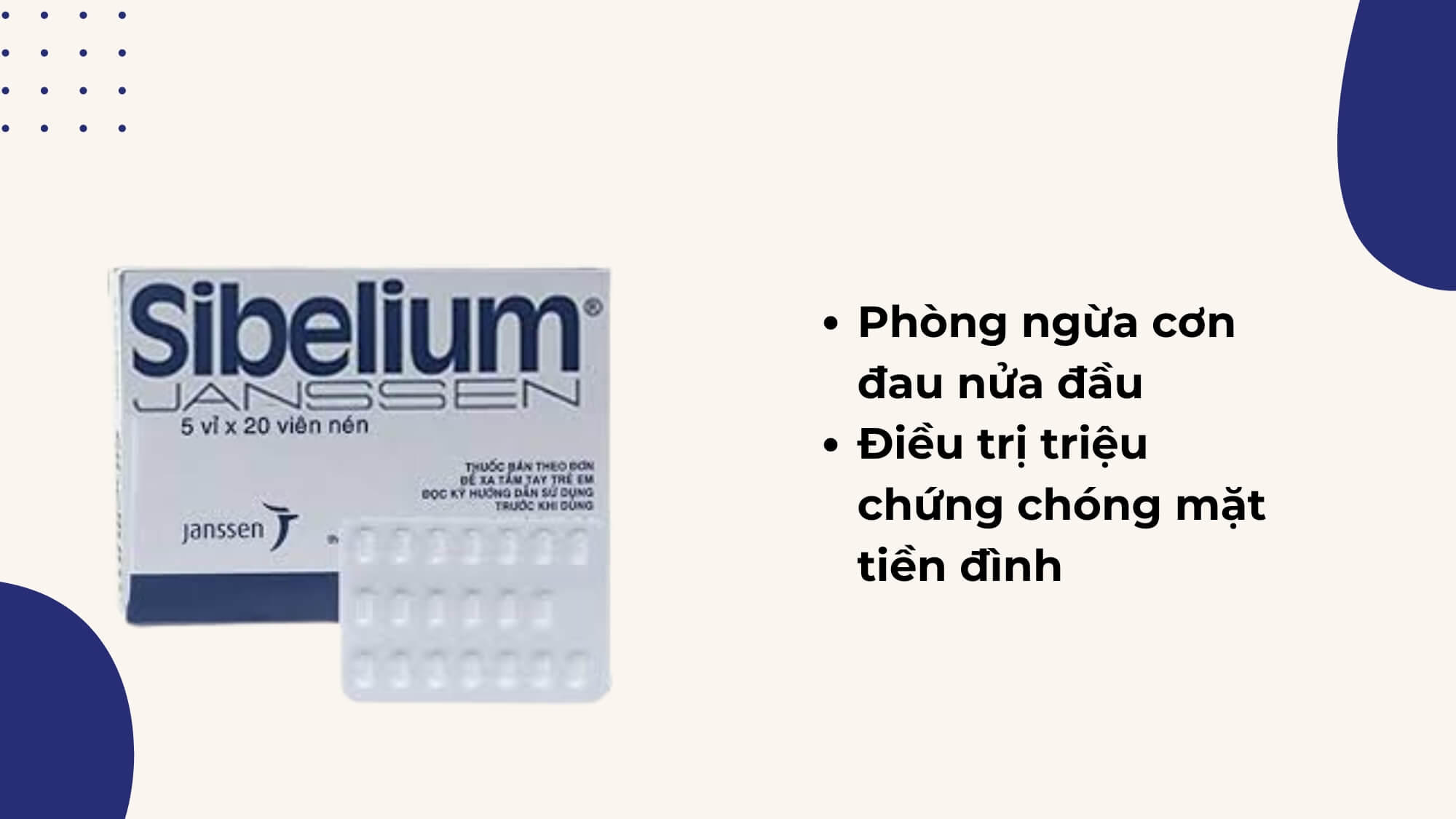 Flunarizine làm giảm các triệu chứng liên quan đến rối loạn tiền đình