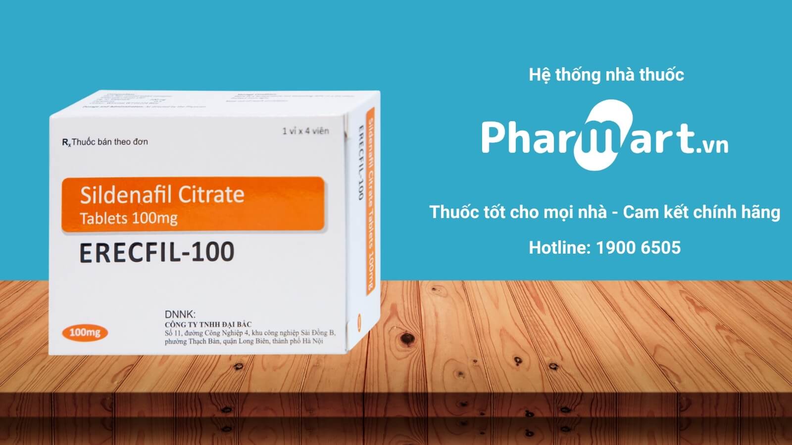 Mua ngay Erecfil 100 tại Pharmrt.vn