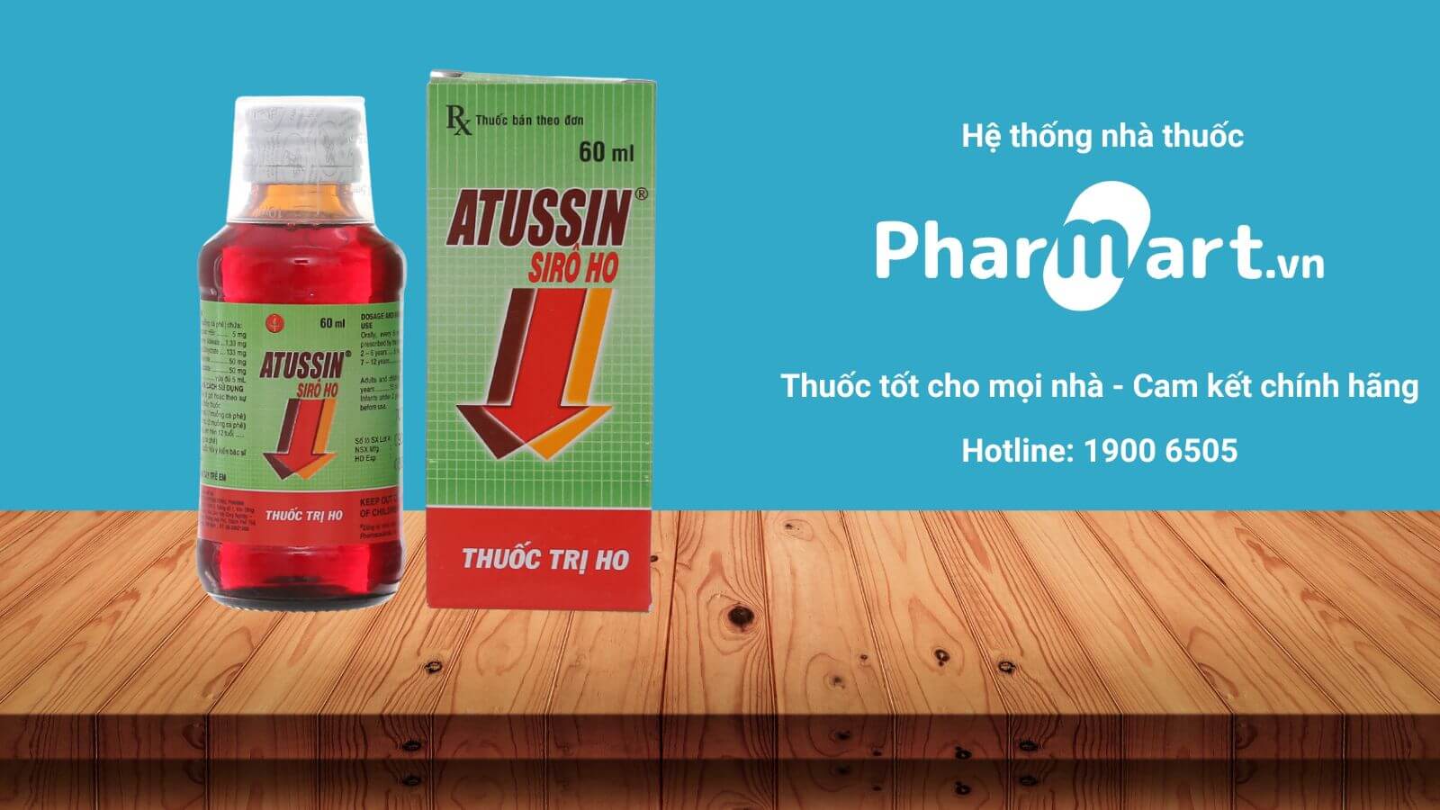 Mua ngay Siro Atussin chính hãng tại Pharmart.vn