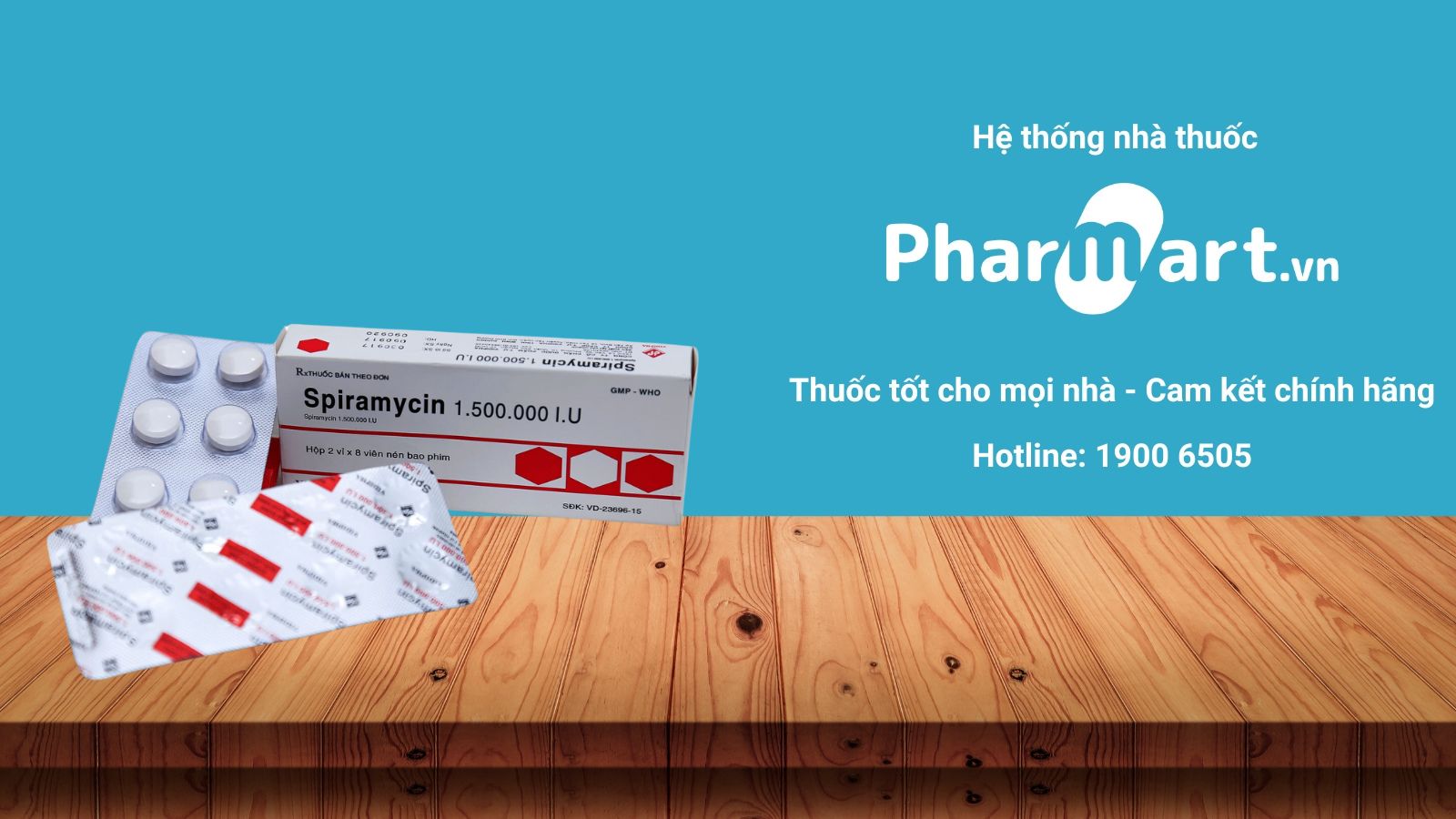 Mua ngay Thuốc Spiramycin 1.500.000 IU chính hãng tại Pharmart.vn