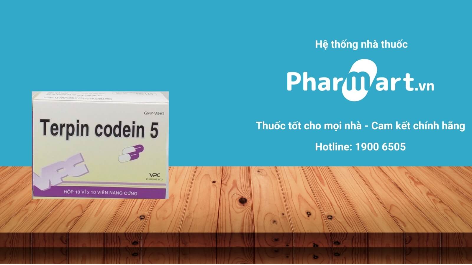 Mua ngay thuốc Terpin Codein 5 chính hãng tại Pharmart.vn