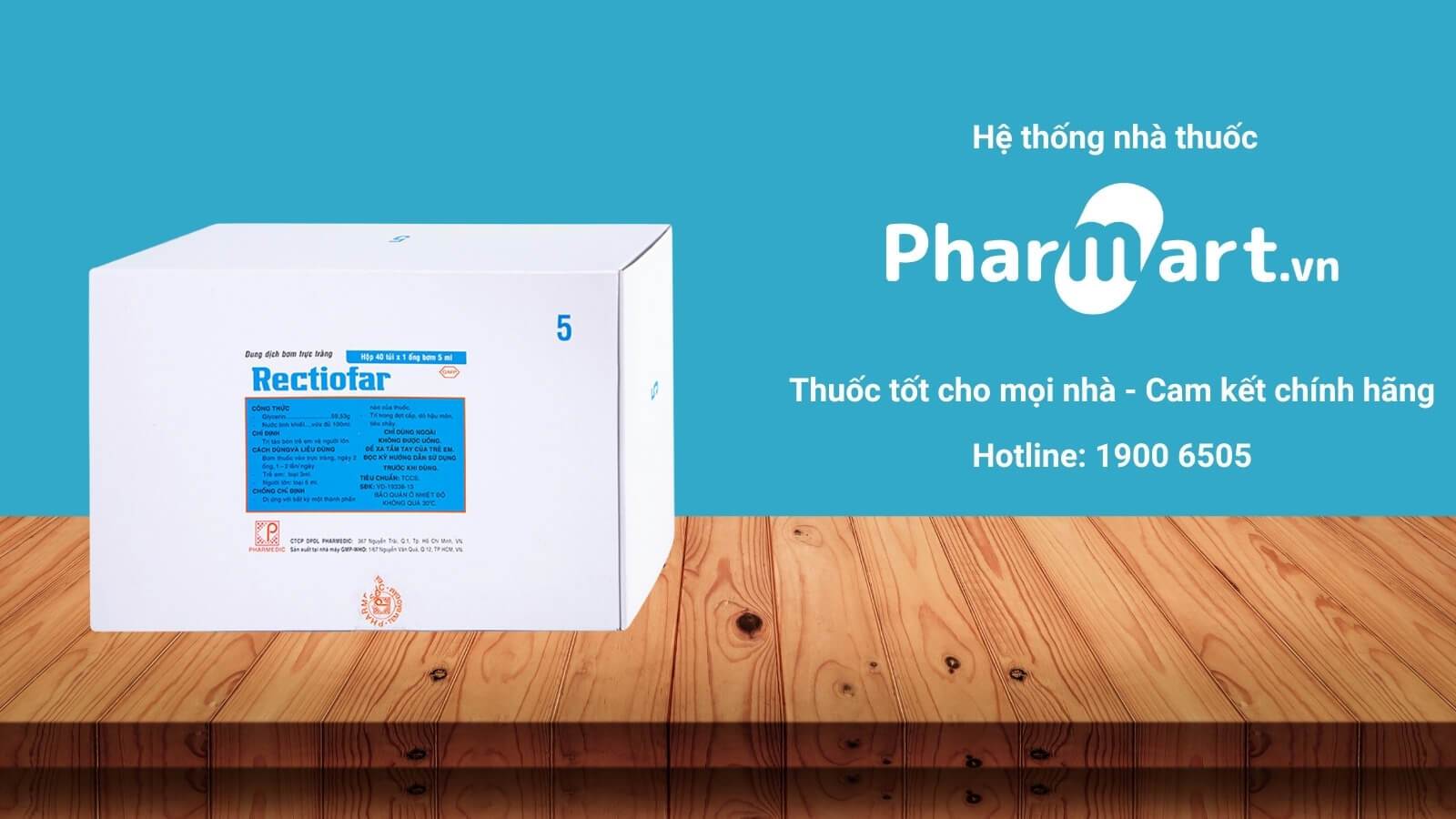 Mua Thuốc thụt Rectiofar 5ml chính hãng tại Pharmart.vn