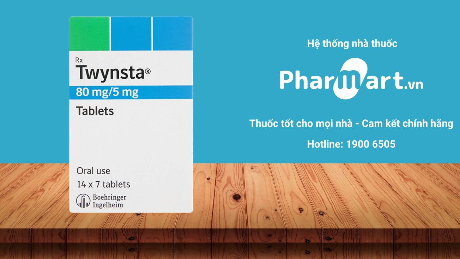 Mua ngay Twynsta 80mg/5mg tại Pharmart.vn