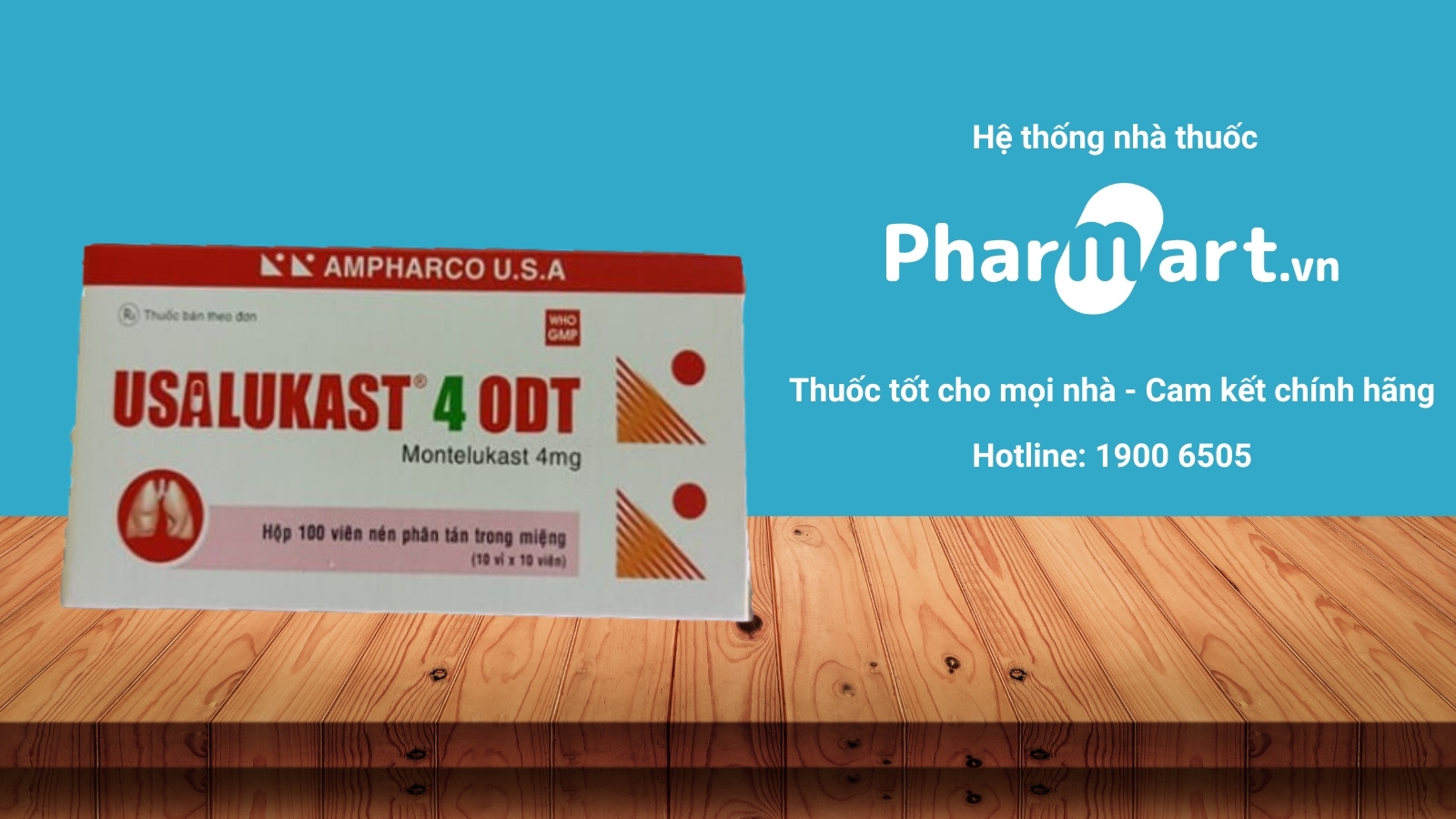 Mua ngay thuốc Usalukast 4mg chính hãng tại Pharmart.vn