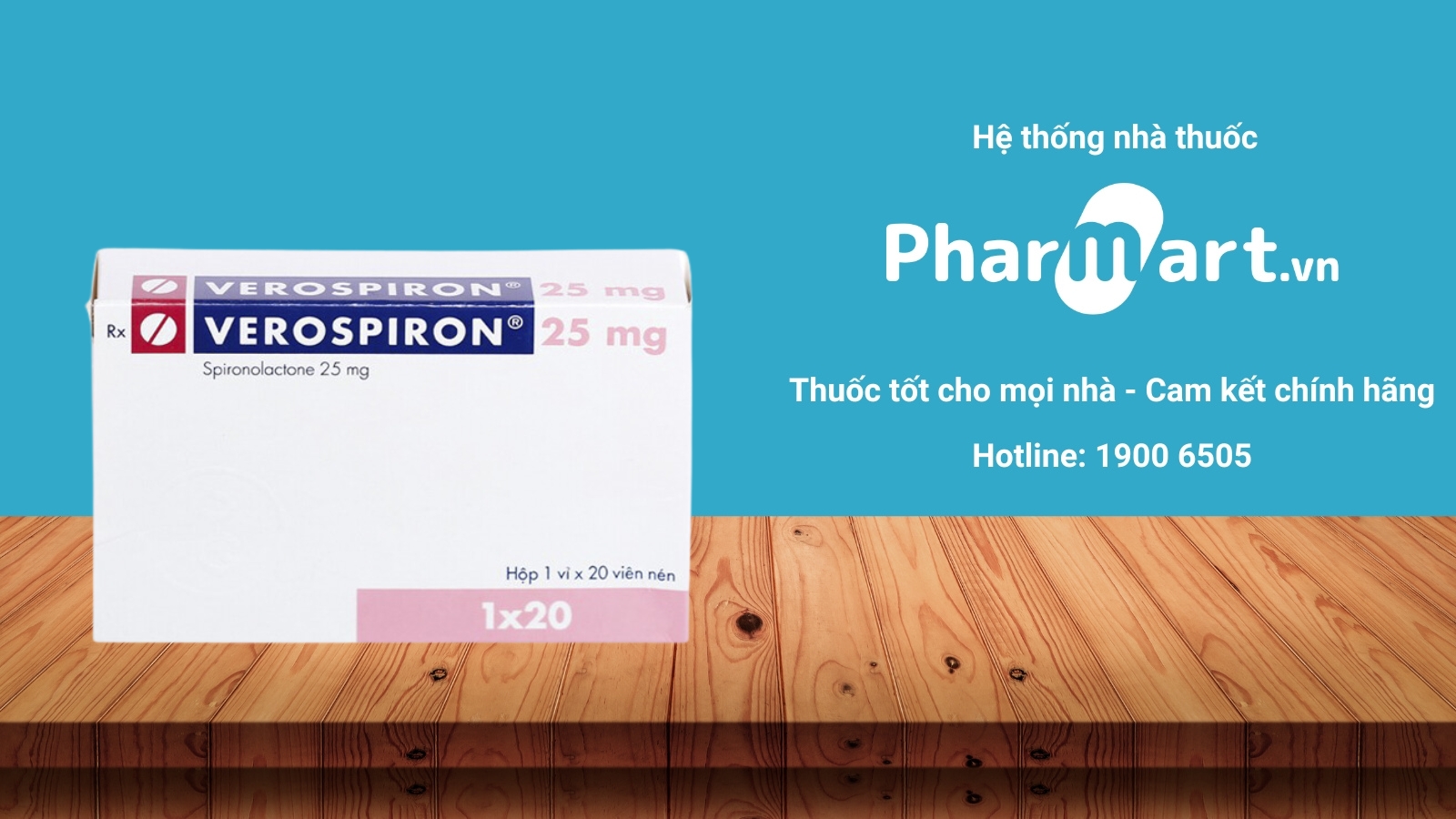 Mua ngay thuốc Verospiron 25mg chính hãng tại Pharmart.vn