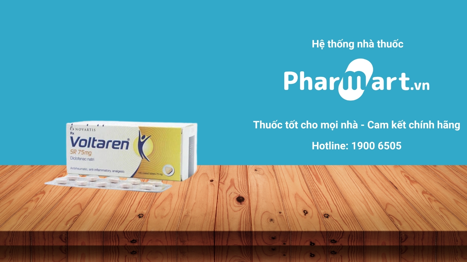 Mua ngay thuốc Voltaren SR 75mg chính hãng tại Pharmart.vn