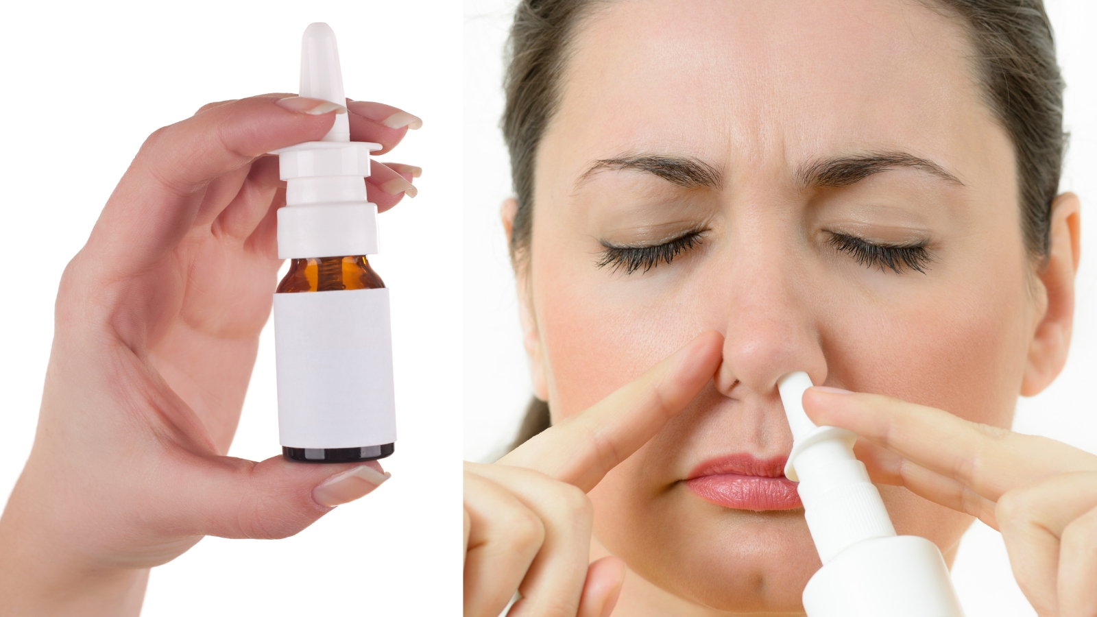 Cách cầm và đặt lọ Xịt hướng vào mũi