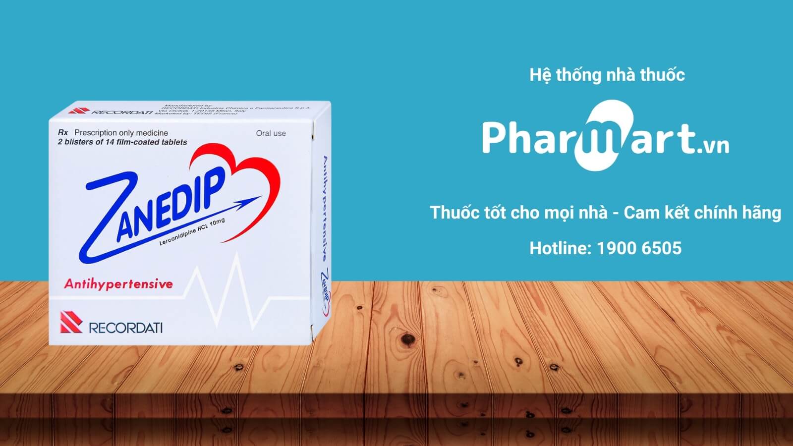 Mua Thuốc Zanedip 10mg chính hãng tại Pharmart.vn