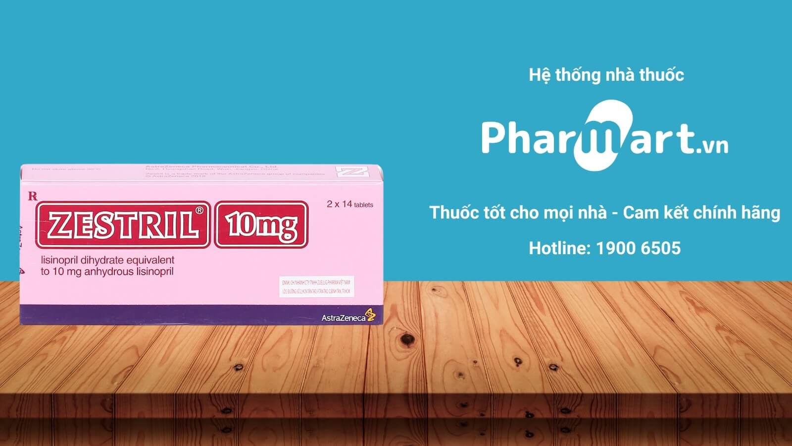 Mua thuốc Zestril 10mg chính hãng tại Pharmart.vn