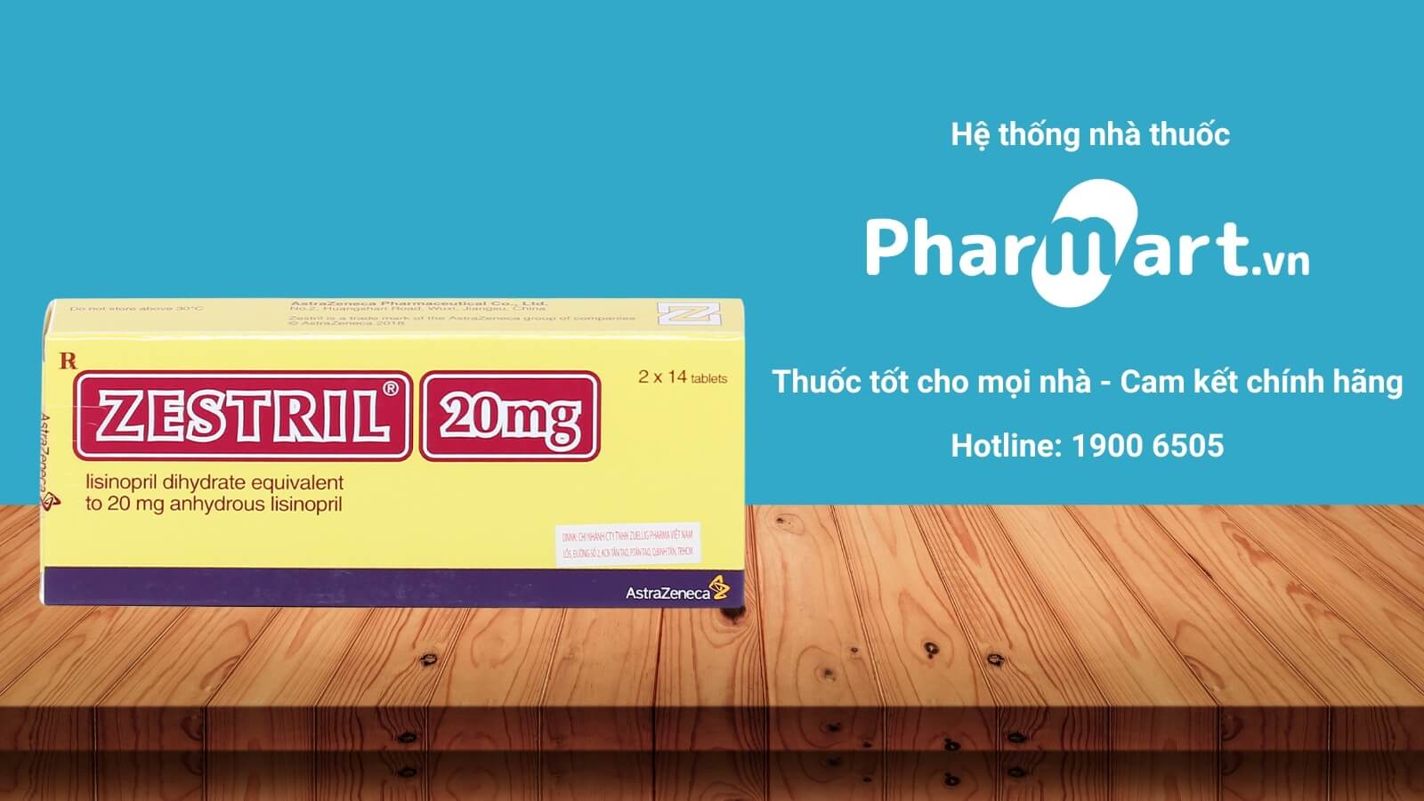 Mua thuốc Zestril 20mg chính hãng tại Pharmart.vn