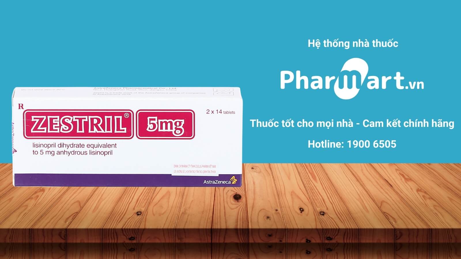 Mua thuốc Zestril 5mg chính hãng tại Pharmart.vn