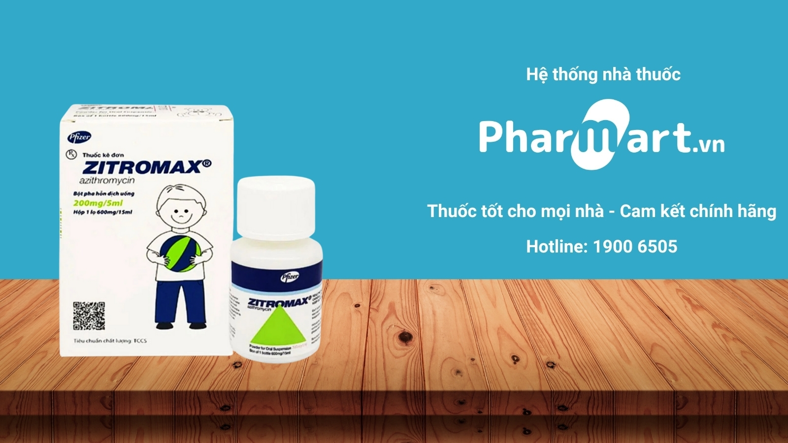 Mua thuốc Zitromax (200mg/5ml) chính hãng tại Pharmart.vn