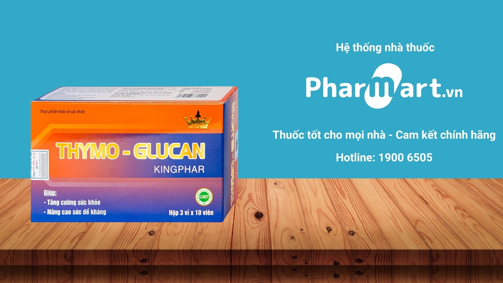 Mua ngay viên uống Thymo-Glucan Kingphar chính hãng tại Pharmart.vn