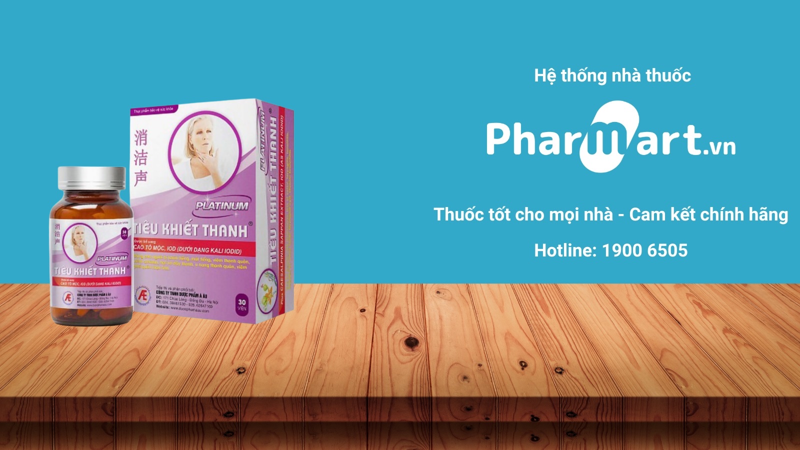 Tiêu Khiết Thanh Platinum chính hãng đang được phân phối tại Pharmart.vn