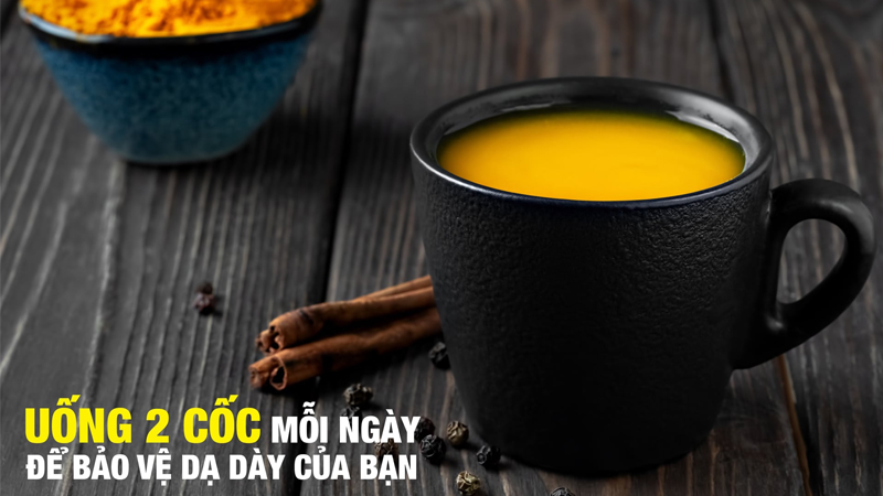 Uống 1 - 2 cốc tinh bột nghệ Curcumin 3C để bảo vệ dạ dày