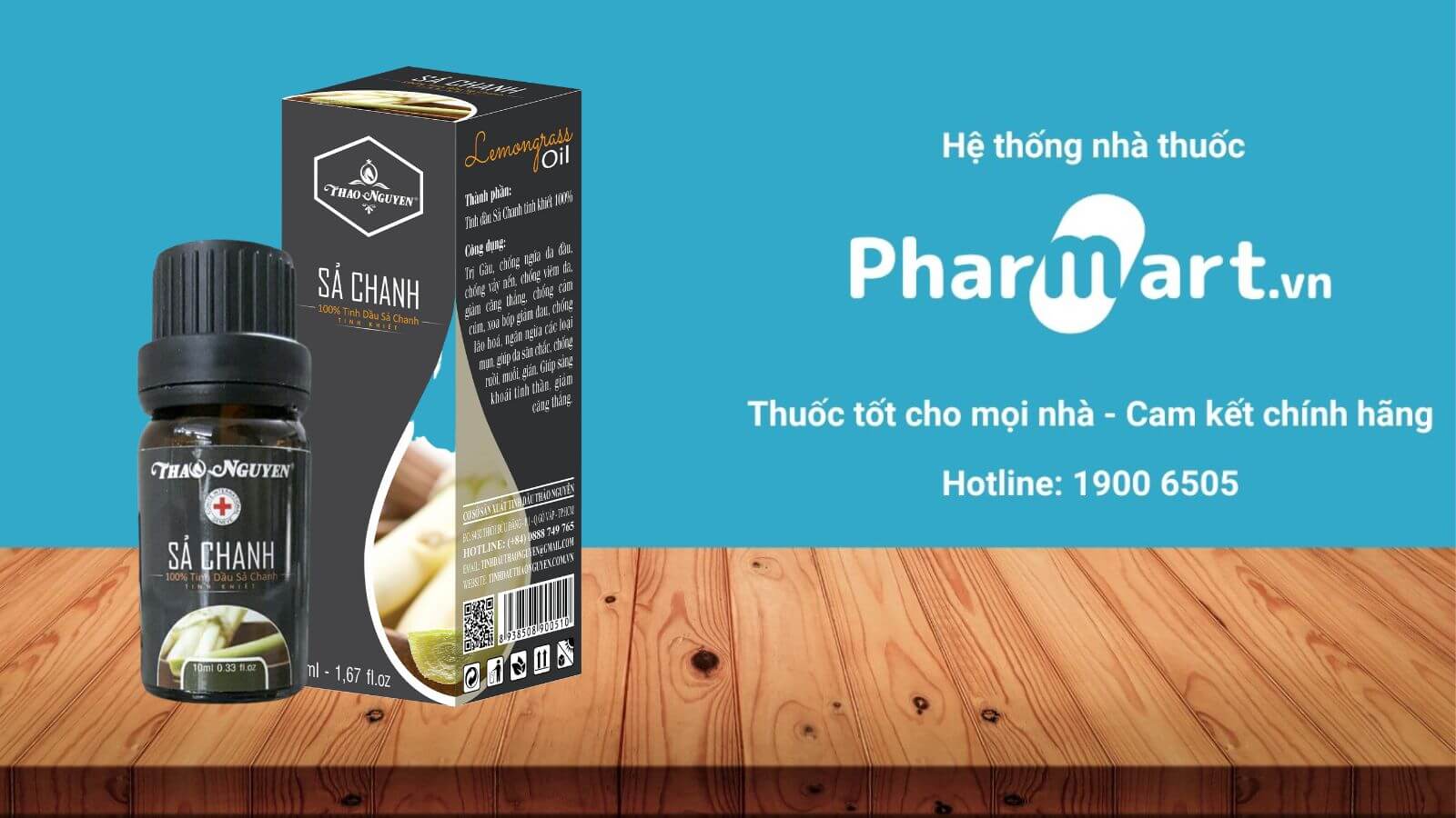 Đặt mua tinh dầu sả chanh Thảo Nguyên chính hãng tại Pharmart