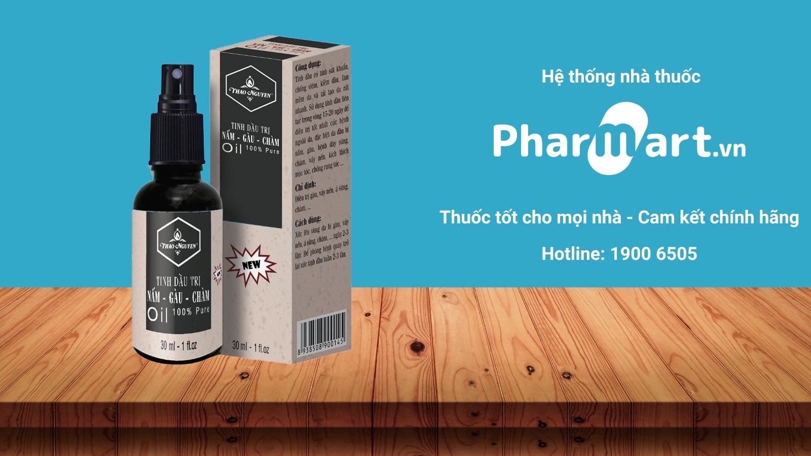 Tinh Dầu Trị Nấm - Gàu - Chàm 30ml đang được bán chính hãng tại Nhà thuốc Pharmart.vn