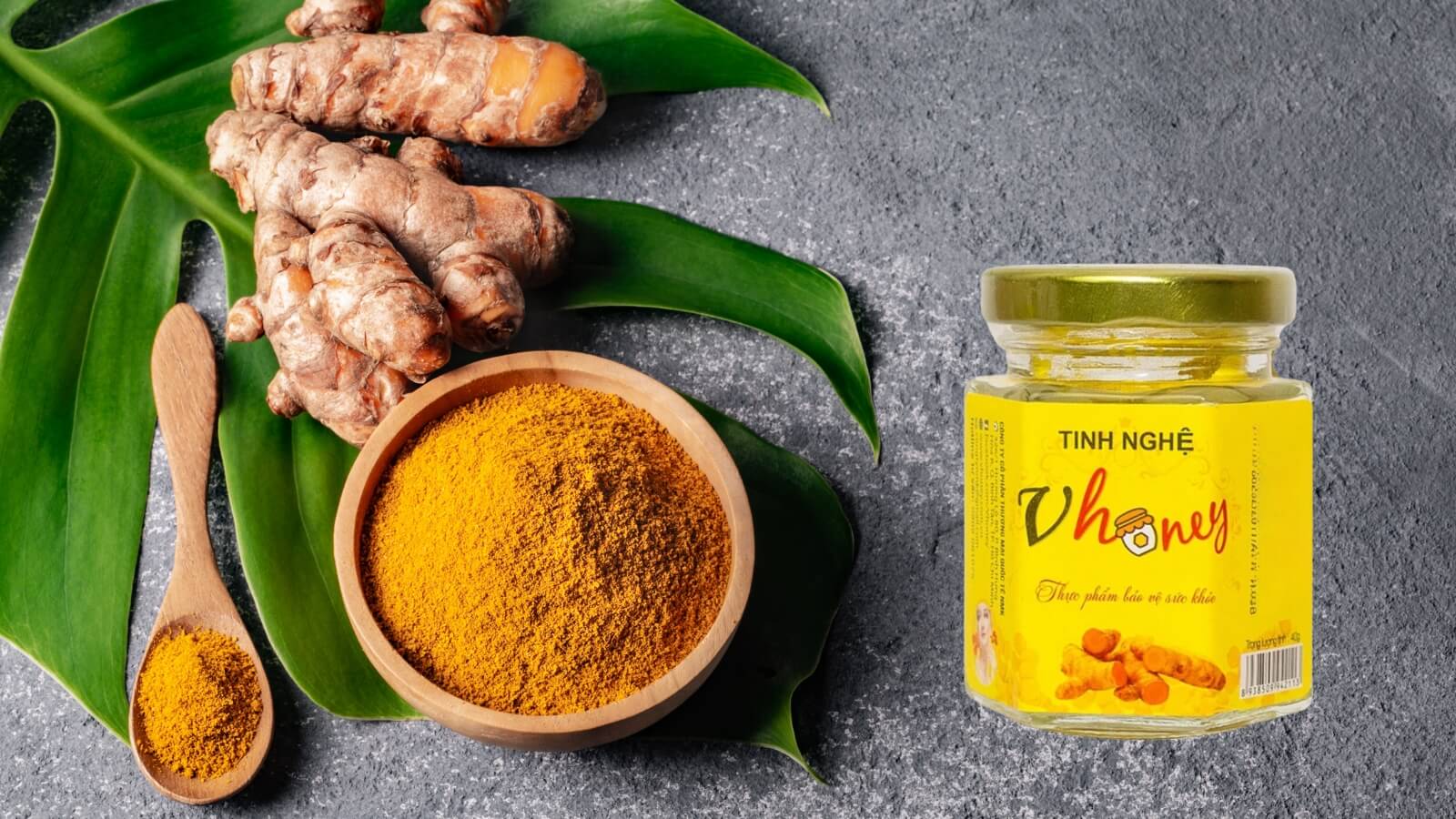 Tinh Nghệ Vhoney hỗ trợ điều trị viêm dạ dày tá tràng hiệu quả