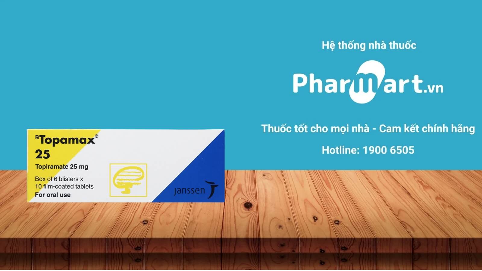 Mua ngay thốc Topamax 25 chính hãng tại Pharmart.vn
