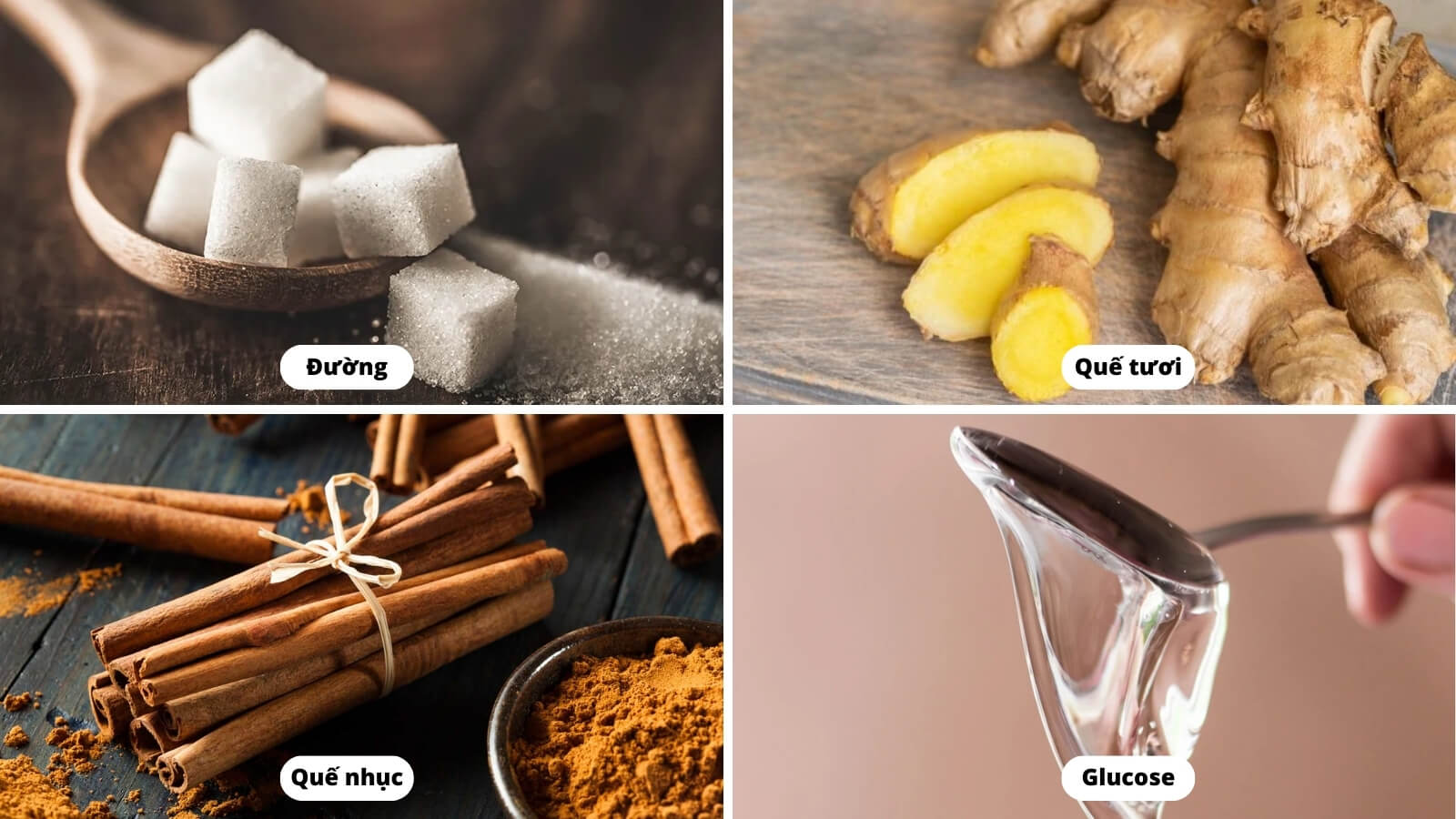 Các thành phần có trong Trà gừng Đại Uy