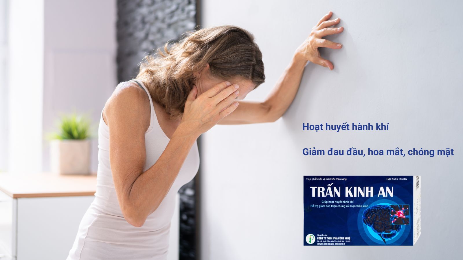 Trấn Kinh An là sự kết hợp của nhiều dược liệu an toàn mang lại công dụng hoạt huyết, tăng tuần hoàn não