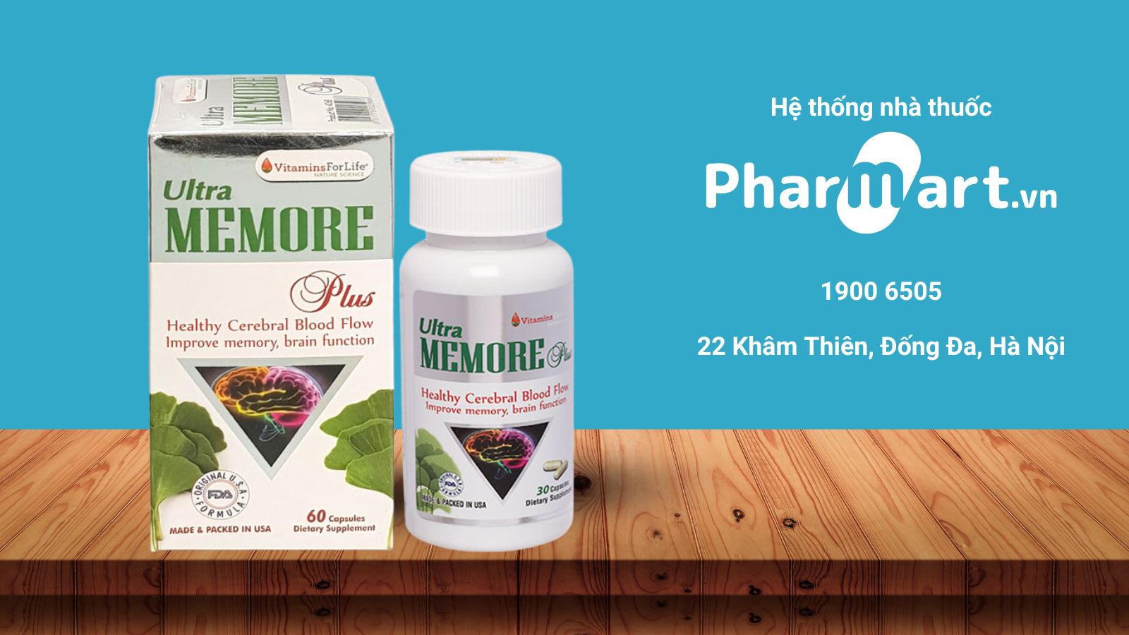 Mua Ultra Memore Plus được phân phối chính hãng tại Pharmart