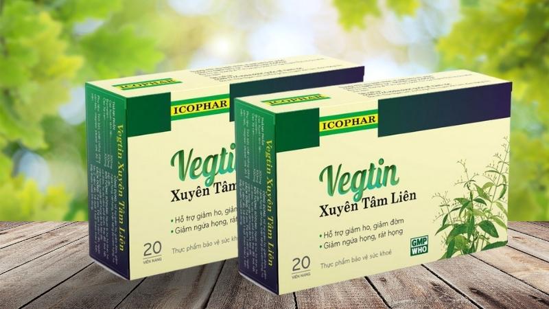 Thực phẩm bảo vệ sức khỏe Vegtin Xuyên tâm liên.