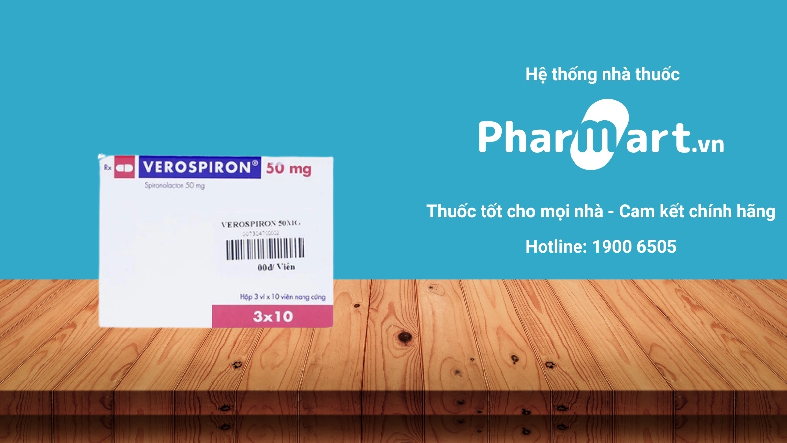 Mua ngay thuốc Verospiron 50mg chính hãng tại Pharmart.vn