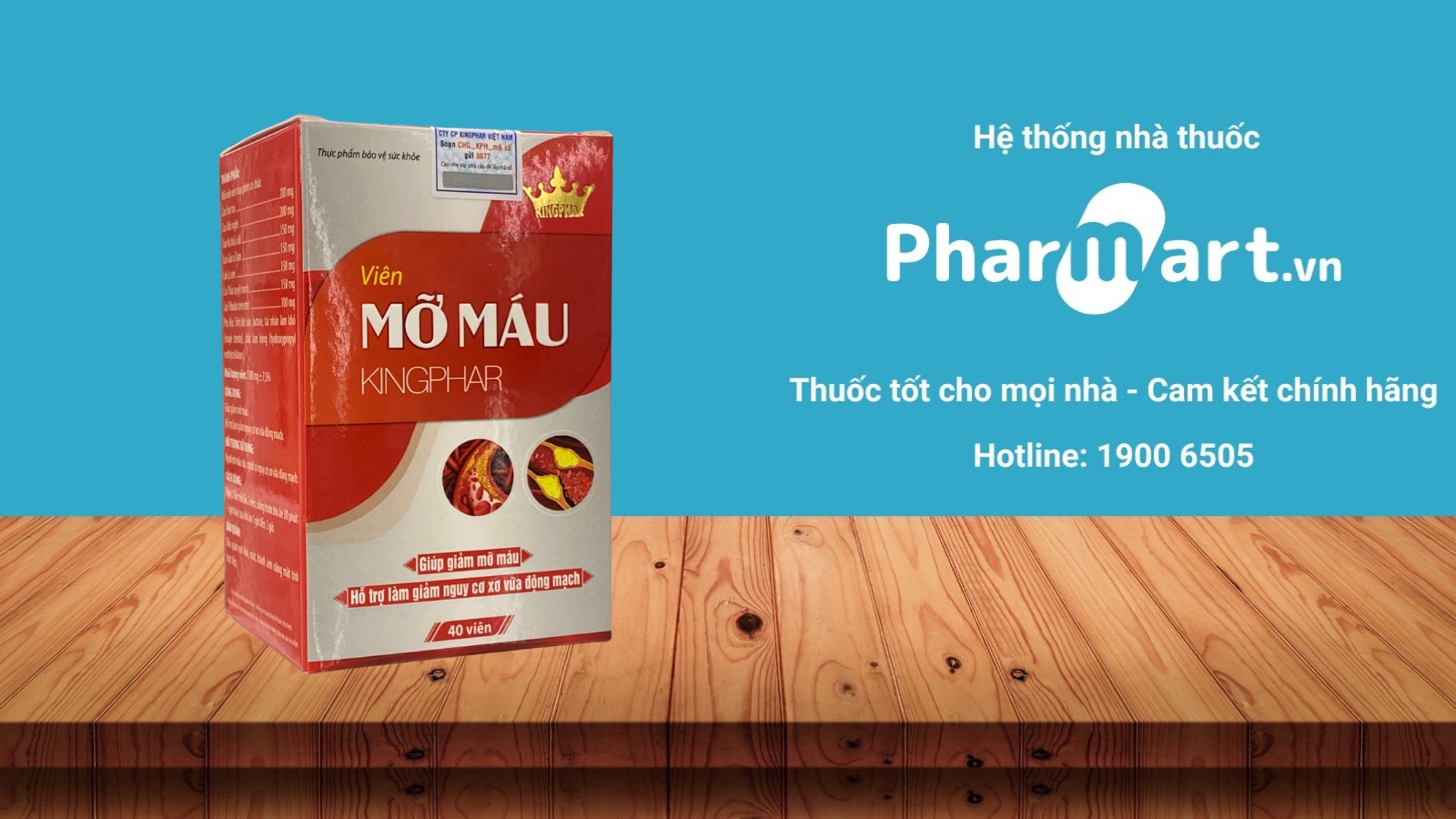 Địa chỉ mua viên Mỡ máu Kingphar uy tín - Pharmart.vn