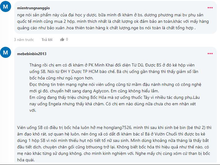 Khách hàng phản hồi của khách hàng về SB Natural Link